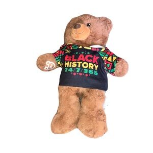 Brown Teddy Bear with Colorful Shirt